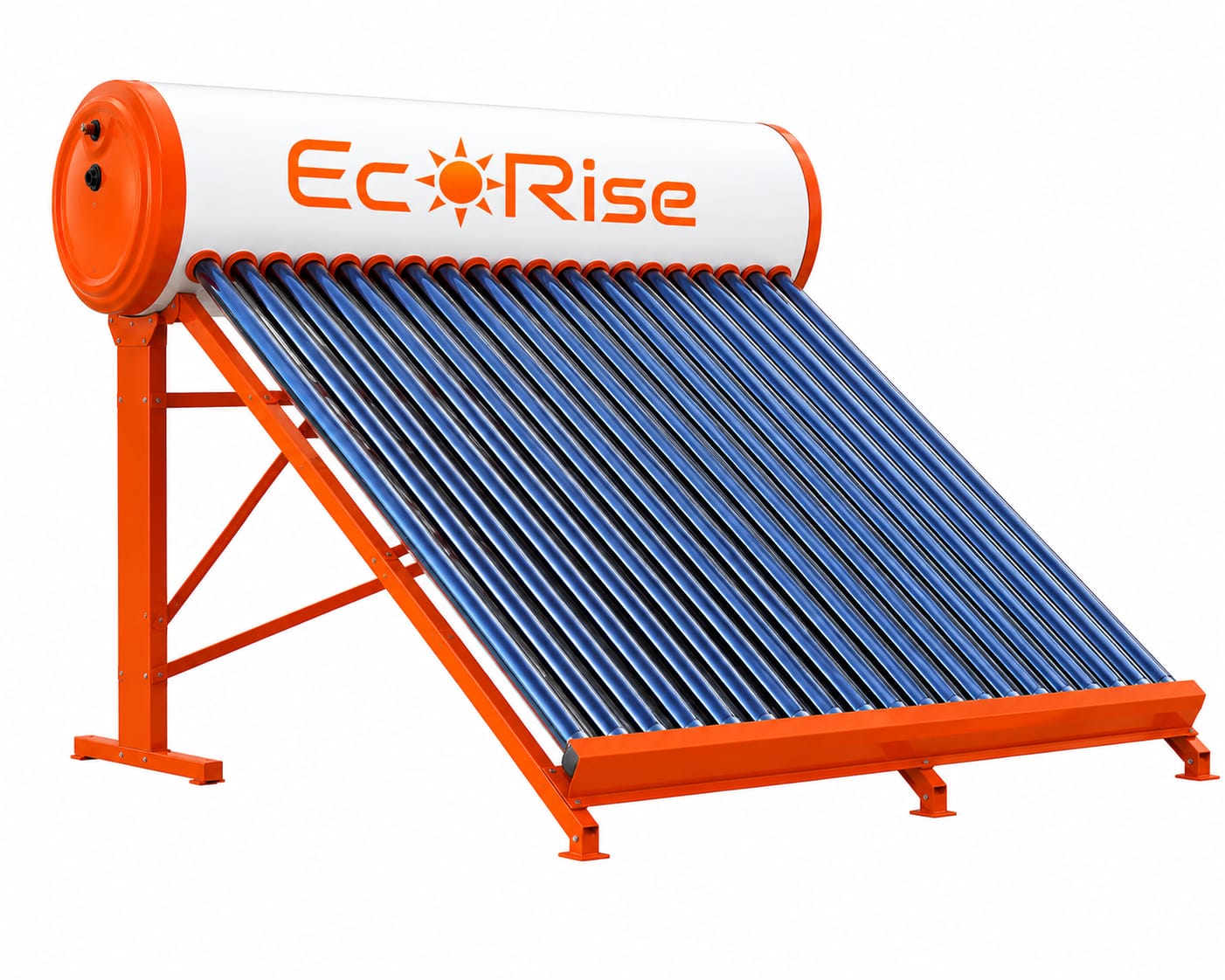 Sunrise over a rooftop solar installation